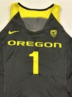 2015 Oregon Ducks Game Used   Worn Womens Ncaa Basketball Jersey - Size 46  1
