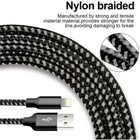Braided Usb Cable For Iphone 5 6 7 8 11 12 Xr X Lot Fast Charger Charging Cord
