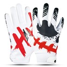 Eternity Gears Jester Football Gloves - Tacky Grip Adult Sizes Large