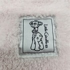 Little Giraffe Pink Baby Security Blanket Lovey Silk Chenille Blend Satin Trim