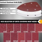40-2000grit 5 Holes Sandpaper Sanding Sheet 140 90mm Mouse Detail Grinding Pad