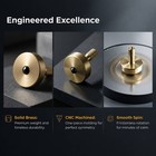 Djuiinostar High Perform Spinning Top Long Lasting Cnc Machined Gold 