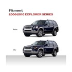 Pair Black Halo Projector Headlights Fit 2006-2010 Ford Explorer