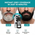 Men   s Hair   Beard Dye Color Shampoo    100  Grey Hair Coverage     Black Color Dye