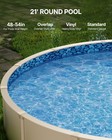 Uimoso Round Pool Liner 21ft Overlap Style Pool Liner 54in Wall Height Durable
