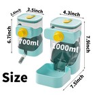 Rabbit Food Water Dispenser  24oz No Drip Bunny Water Feeder  34oz Large Hang   