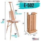 U s  Art Supply Wooden French Style Field And Studio Sketchbox Tripod Box Easel