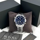 Bulova 96b256 Men s Marine Star Chronograph Watch Stainless Steel New With Box