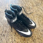 Nike Force Savage Shark Football Cleats 880133-002 Black Boys Size 6y Hightop