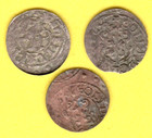 Sweden Latvia Riga   Livonia Schilling Ca 1661 Carl Xi Ca Vf Lot Of 3 Coins 5111