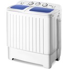 20lbs Compact Twin Tub Portable Washer Semi-automatic Spinner Costway W  Spin Dr
