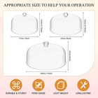 C  pula Pastel Acr  lica Transparente 7 9 11 Pulgadas 3pcs