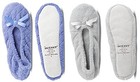  Women s 2 Pack Ballerina Slipper Quilted And 8-9 Periwinkle Quilted  Ash Solid