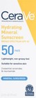 Cerave 100  Mineral Facial Sunscreen Broad Spectrum Spf 50  2 5 Fl Oz