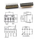 Dip Switch Black 2 54mm Pitch For Breadboards Pcb 1 Way 2 Way 3 Way 4 Way-10 Way