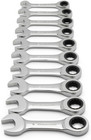 Gearwrench 10 Piece 12 Point Stubby Ratcheting Combination Wrench Metric 