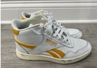 Retro Style 1980 s Reebok High Tops Sneakers White Yellow Size 6 5