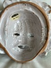 Hand Made  Bacchus Mask Italy Cottura Italian Majolica Ceramic Wall Plaque  9 