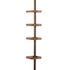 4-tier Corner Shower Caddy Organizer Tension Rod Bathroom Storage Bronze New
