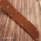 Brown Leather Replacement Fixed Blade Knife Belt Sheath Up To 8  Blade