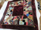 Beautiful Tidewater Virginia Antique Crazy Quilt - Heavily Embroidered