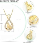 Cremation Jewelry For Ashes Gold Infinity Urn Necklace Keepsake Memorial-gifts-u