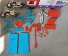 Vintage Evel Knievel Scramble Van Stunt Cycle figure accessories Box ideal 1973