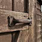 Metal Door Handle Cast Iron Antique Style Rustic Barn  gate Pull  Shed  Cabinet