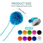 10pcs Large Yarn Pom Poms - 3 Inch Made To Order Acrylic Yarn Balls For On 