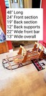 Vintage American Clipper Sled By The Paris Manufacturing Co 48  2 Seater Rare