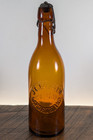 Nice  J  C  Wilhelm Laporte La Porte In Ind Indiana Pint Blob Amber Beer Bottle