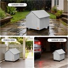 Weatherproof Dog House Insulated Pet Shelter Elevated Legs Removable Mats New