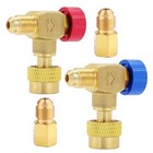 Hvac Control Valve R410a R22 R32 R404a  Refrigerant Charging Valve  Red blue