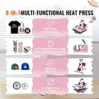 Uimoso Heat Press Machine 15x15 In  With 30oz Tumbler Press T-shirts Pink
