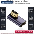 8k 60hz Hdmi Angled Adapter  2 Pack   90 Degree Left And Right Hdmi 2 1 Male To