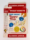 Vintage 1961 Nabisco Wheat Honeys Cereal Box Tippy Top Toy Premium Advertising