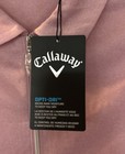 Women s Callaway 1 4 Zip Short Sleeve Golf Polo Shirt pink Nectar opti-dri-m