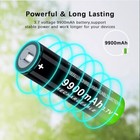 3 7v-rechargeable Button Top Li-ion Batteries  9900mah    4slot Charger Lot Us