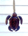 Genuine Koa Wood Hawaiian Jewelry Turtle Honu Pendant Choker necklace   45027