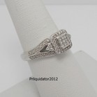 1 2ct Natural Diamond Anniversary Engagement Wedding Bridal Ring 10k White Gold