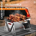 Stainless Steel Grill Folding Bbq Outdoor Camping Picnic Grill Portable Cooker