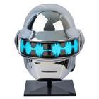 Daft Punk Helmet Dj Thomas Cosplay Masks Prop Resin Silver Plated With El Light