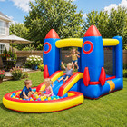 Kids Inflatable Bounce House Castle W  Slide Ball Pit Jump Bouncer With Blower