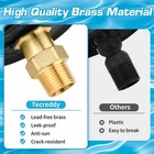 Rv City Water Inlet With Brass Check Valve  Fresh Fill Flange For Black 