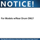 Front Drilled Rotors Pads Rear Drums Shoes For 2005 - 2007 Silverado Sierra 1500