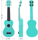 Soprano Ukulele Starter Wood Ukele Hawaiian Guitar Ukelele 21  Beginner And Stud
