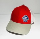 Pabst Blue Ribbon Pbr Men   s Mesh Snapback Trucker Hat New