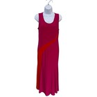 Ashro Women   s Colorblock Maxi Dress Small Sleeveless Evening Formal Euc