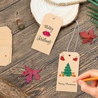 50 Pack Manila Shipping Tags With Elastic String Blank Labeling Tags With String