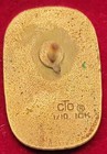 Vintage Sears Department Store 15 Year Service Pin Pinback Lapel Pin Gold Tone 